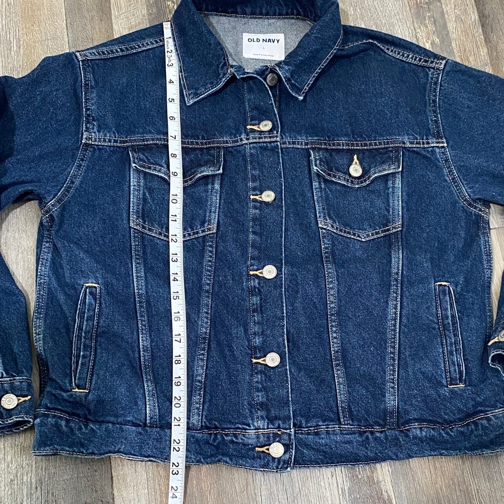 Women Old Navy Classic Blue Jean Jacket - Picture 14 of 14